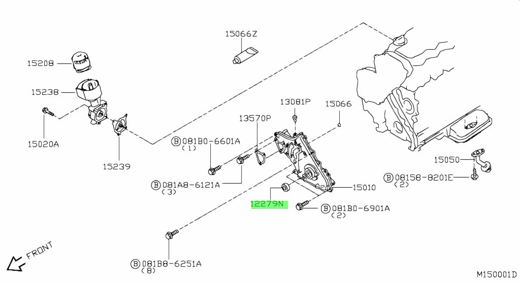 Nissan 13510 00q0b